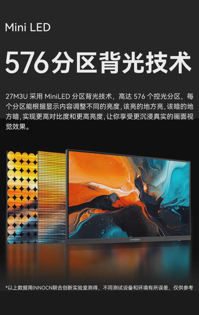 4KMiniLED只要1699元？联合创新27M3U成为显示器新卷王(图4)