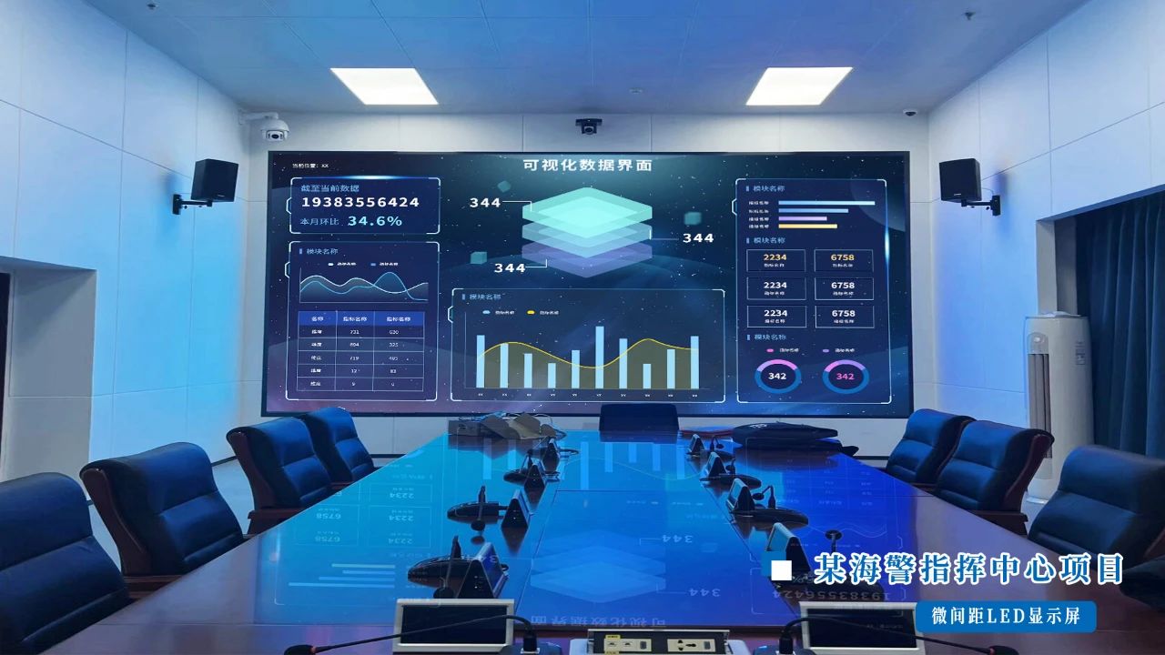 Voury卓华微间距LED显示屏点亮智慧海防新篇章(图2)