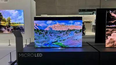 三星、LG、海信展示MicroLED电视、可拉伸显示屏(图1)