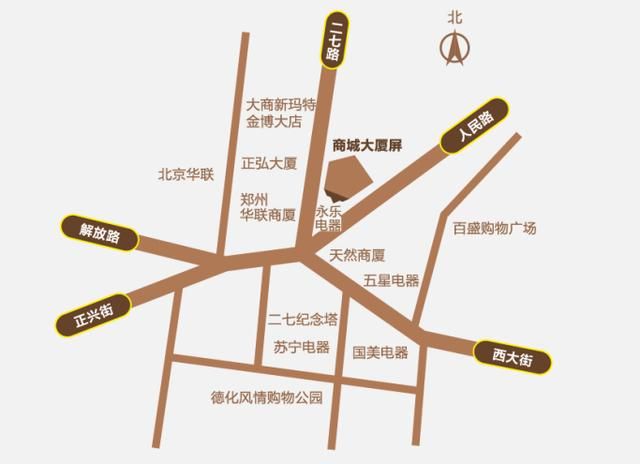 三思户外LED显示屏闪耀郑州二七广场商城大厦(图1)