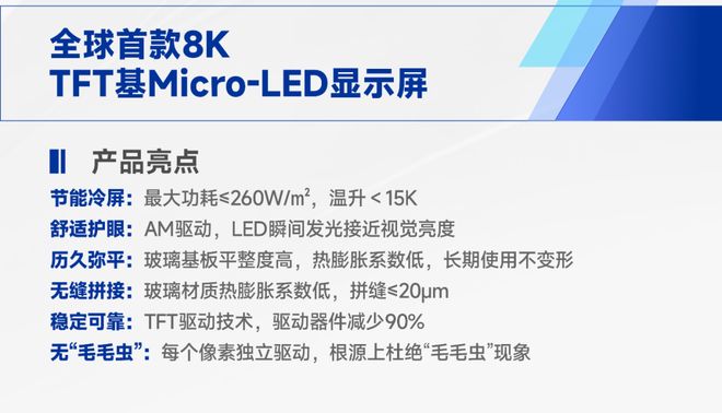 辰显光电首发全球首款270英寸TFT基Micro-LED显示屏(图2)
